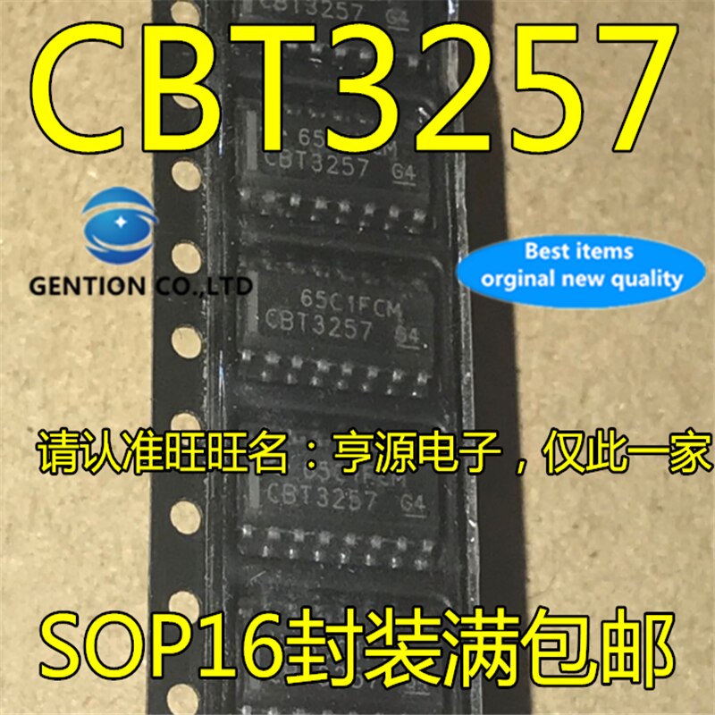 10Pcs SN74CBT3257 SN74CBT3257CDR CBT3257 SOP16 Ƽ÷ IC   100% ű  